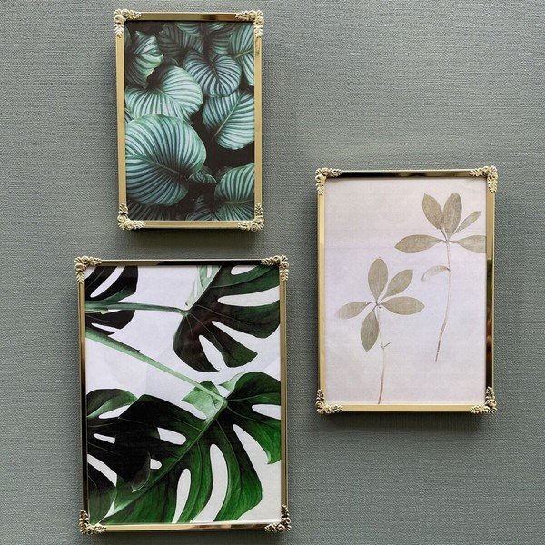 Kovový stojací/na stenu rámček v zlatej farbe 16x21 cm Decora – Zilverstad-image-1