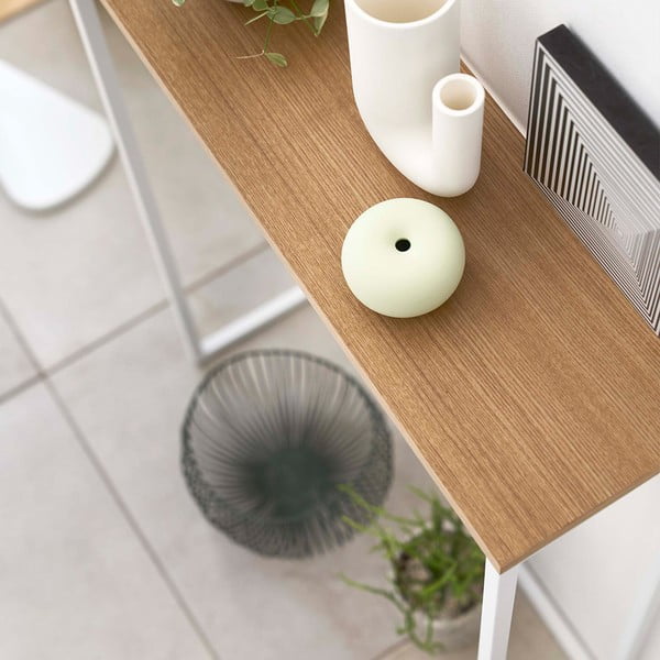 Bielo-svetlohnedý konzolový stolík 18.5x60 cm Tower – YAMAZAKI-image-3