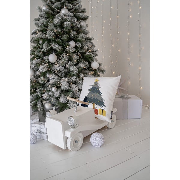 Dekoračný vankúš s vianočným motívom 45x45 cm Crazy Cat Xmas – Butter Kings-image-1