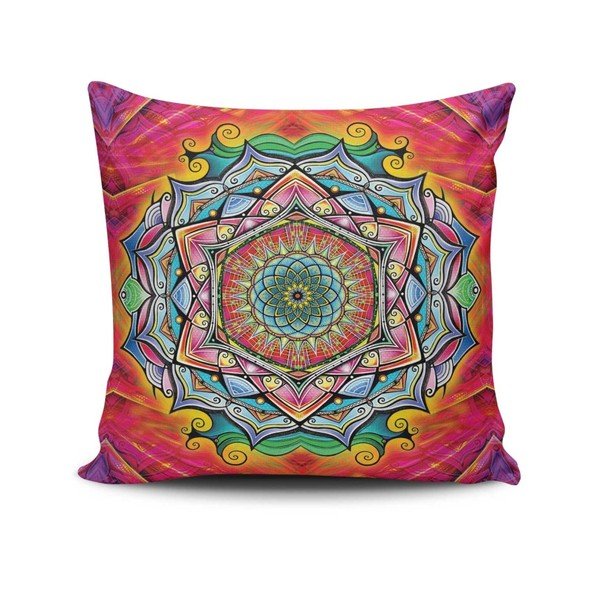 Vankúš s výplňou Mandala, 45 × 45 cm
