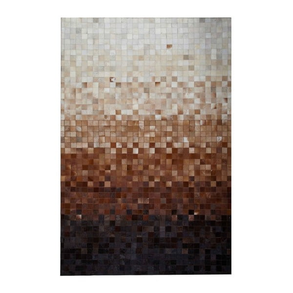 Koberec z pravej kože Sao Paulo Brown, 170x240 cm