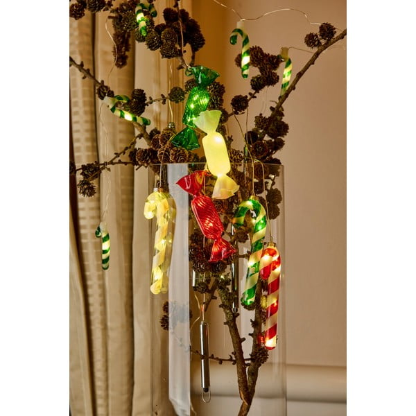 Červená závesná vianočná svetelná dekorácia ø 1,5 cm Hannah – Sirius-image-3