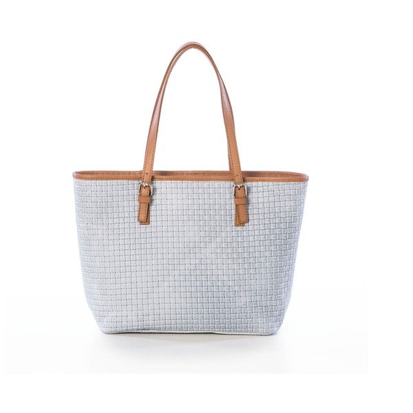 Kožená kabelka Suede White-image-1