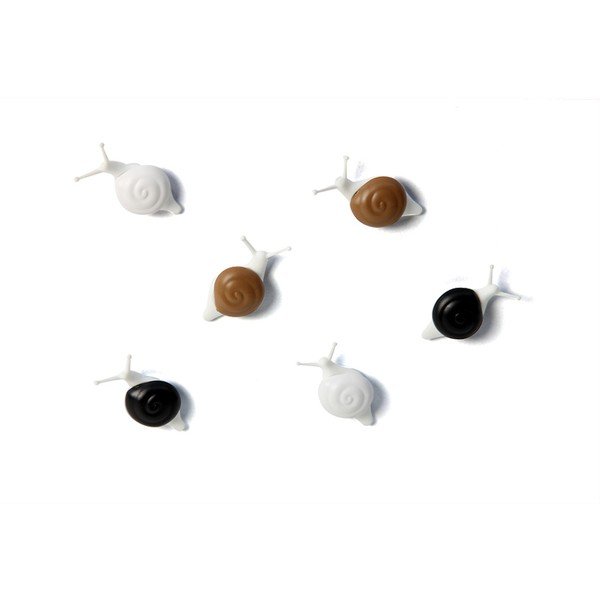Sada 6 magnetov Qualy&CO Snail-image-1