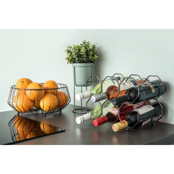 Sivý kovový skladací držiak na víno PT LIVING Honeycomb-image-1