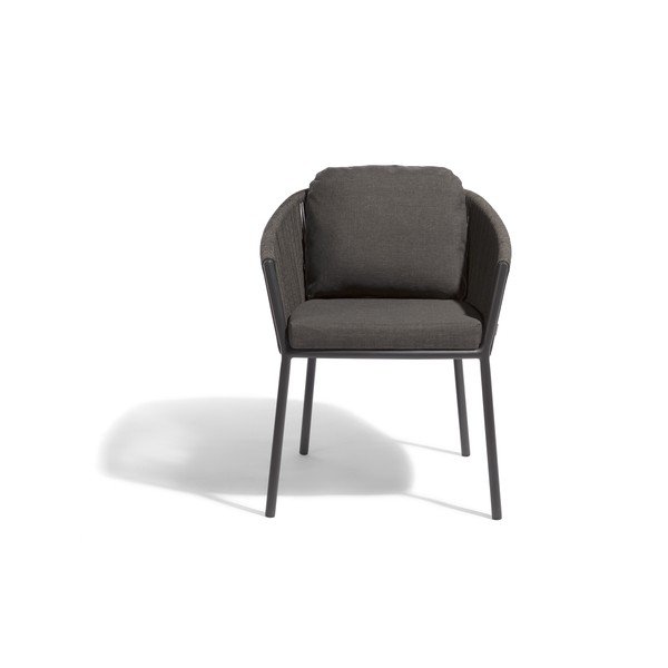 Čierna kovová záhradná stolička Omer – Diphano-image-2