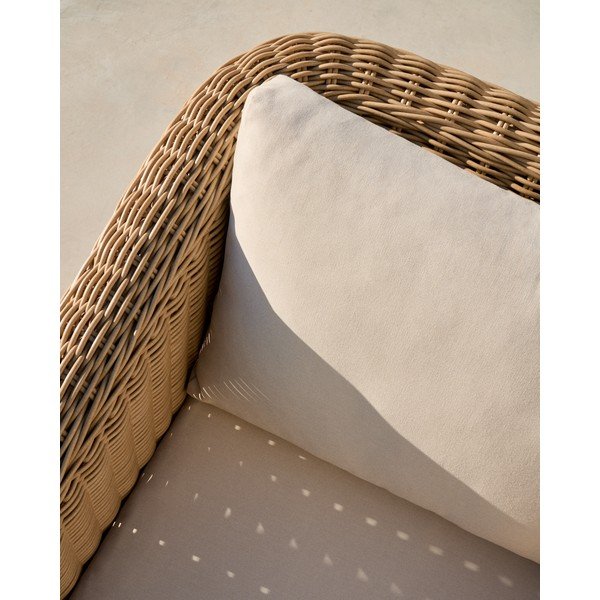 Béžové/v prírodnej farbe polstrované záhradné kreslo Meria – Kave Home-image-2