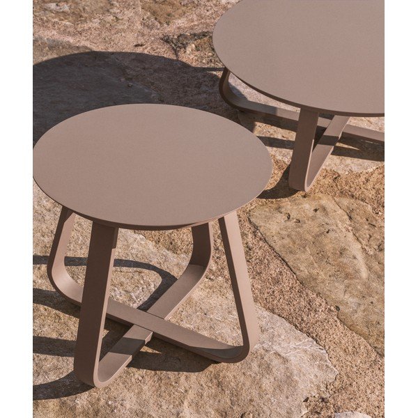 Kovový okrúhly záhradný stolík ø 48 cm Tamaris – Kave Home-image-2