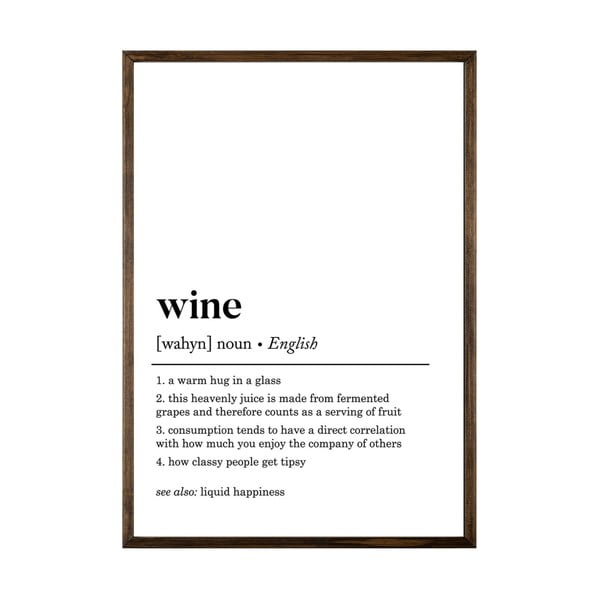 Plagát 50x70 cm Wine – Wallity