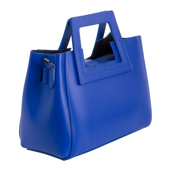 Modrá kabelka z pravej kože Andrea Cardone Alessia