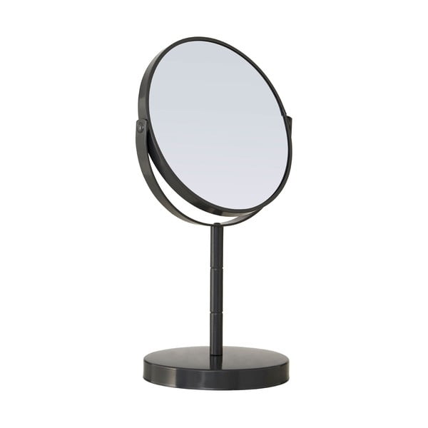 Sivé kozmetické obojstranné zrkadlo Premier Housewares, 15 × 26 cm