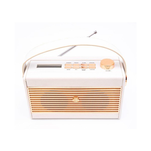 Krémovo-biele rádio GPO Darcy Black Wo294