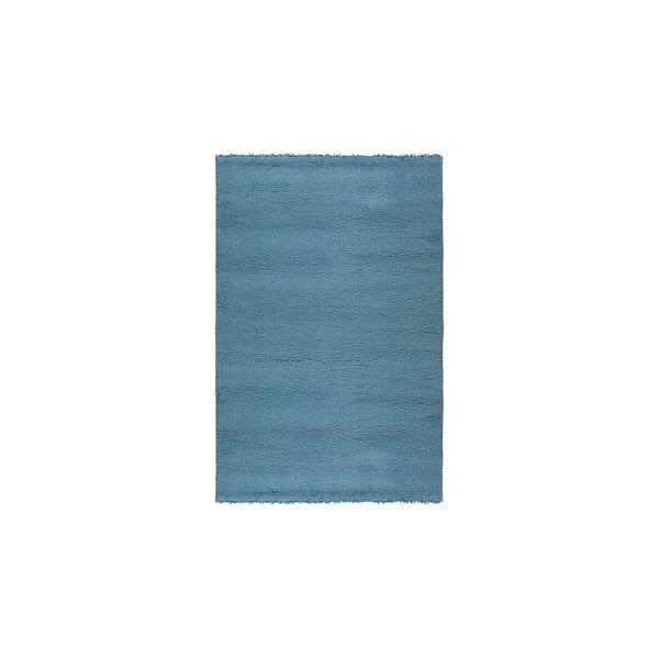 Vlnený koberec Pradera, 140x200 cm, modrý