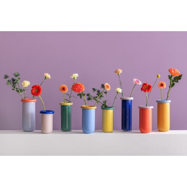 Oranžová sklenená váza (výška  25 cm) Plegado  – PT LIVING-image-2