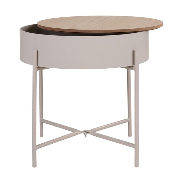 Kovový okrúhly odkladací stolík ø 40 cm Sisco – House Nordic-image-4