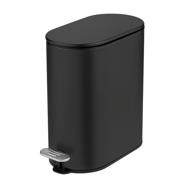 Matne čierny pedálový oceľový odpadkový kôš 5 l Collungo – Wenko