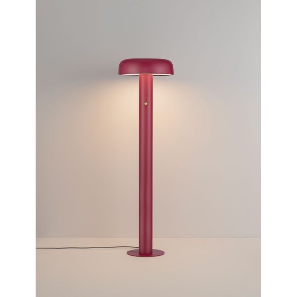 Vínovočervená kovová LED stojacia lampa so stmievačom (výška  142 cm) Noelia – Nova Luce-image-2