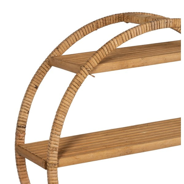 Poschodová ratanová polica v prírodnej farbe 45,5 cm – Ixia-image-2