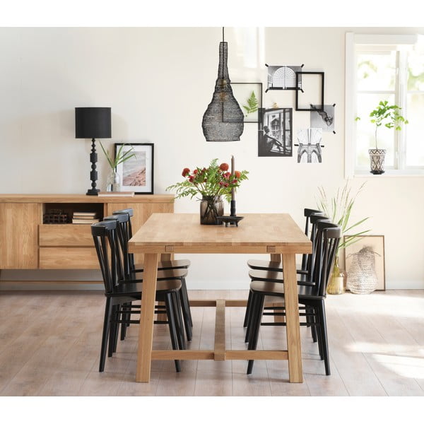 Jedálenský stôl z brúseného dubového dreva Rowico Brooklyn, 220 x 95 cm-image-2