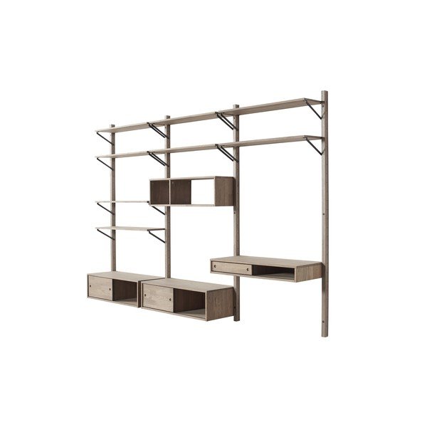 Konštrukcia z dubového dreva k nástennej zostave WOOOD Gyan-image-3