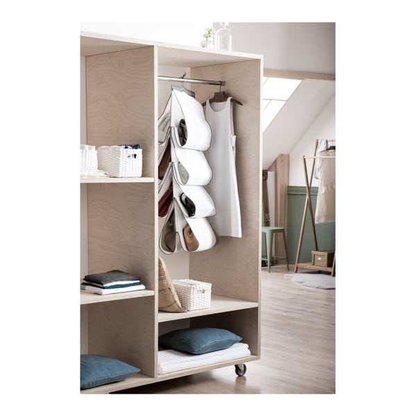 Závesný biely organizér na kabelky a tašky Compactor Handbags Organizer-image-1