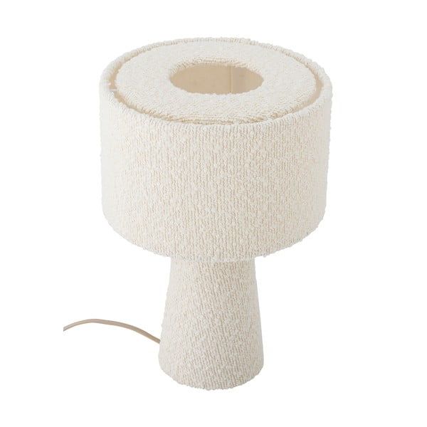 Biela stolová lampa s textilným tienidlom (výška 30 cm) Emmie – Bloomingville-image-4