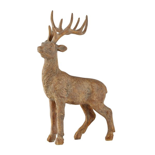 Hnedá dekoratívna soška KJ Collection Reindeer, 2 3cm