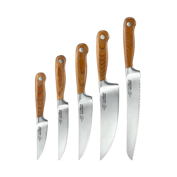 Súprava nožov so stojanom 5 ks Feelwood – Tescoma-image-3