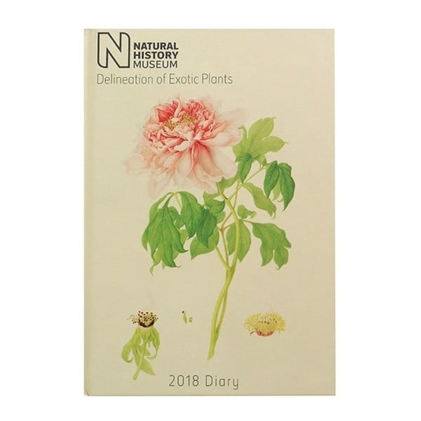 Diár na rok 2018 Portico Designs Natural History Museum Botanical, A5
