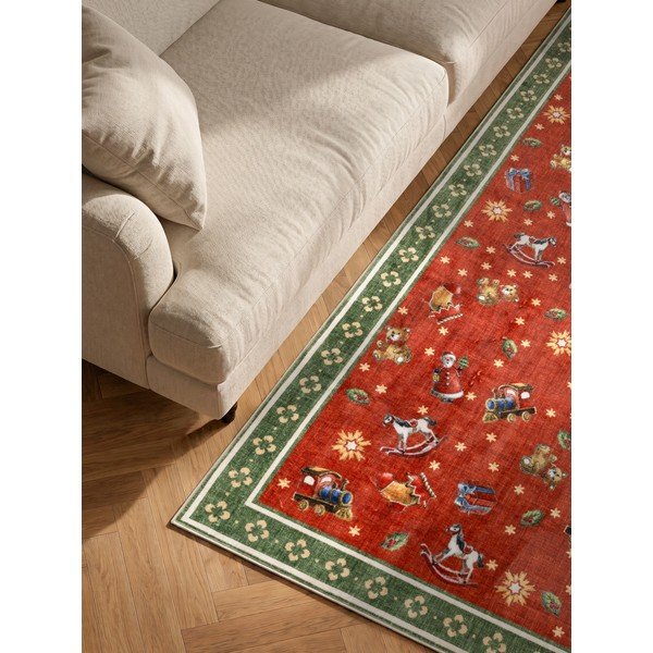 Červený/zelený koberec s vianočným motívom 160x230 cm Toy's Delight Nostalgic Noel Red Green – Villeroy&Boch-image-2