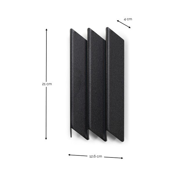 Čierny kovový nástenný vešiak 13 cm Sensu – Spinder Design-image-4