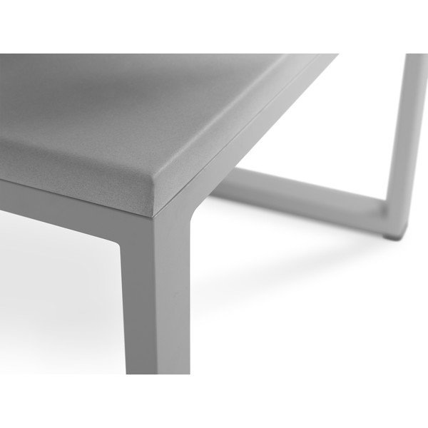 Sivý exteriérový stôl v betónovom dekore a v sivom ráme Calme Jardin, dĺžka 60 cm-image-3