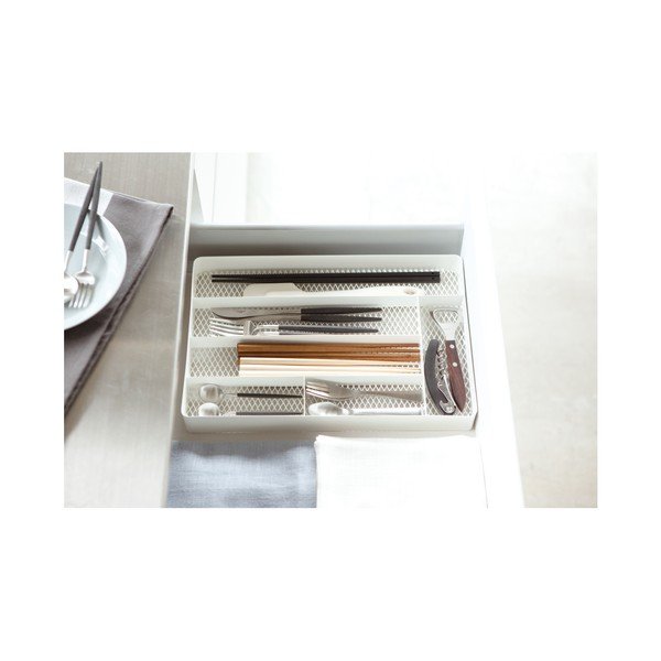 Biele priehradky do kuchynskej zásuvky Yamazaki Tower Cutlery-image-1