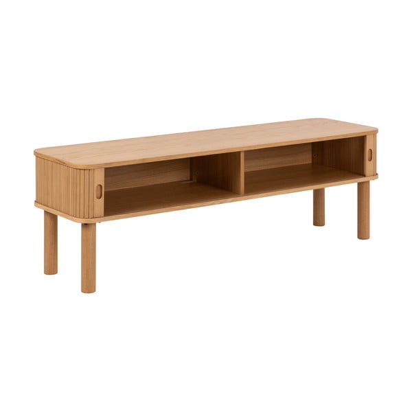 TV stolík v dekore duba v prírodnej farbe 140x45 cm Langley – Actona-image-3