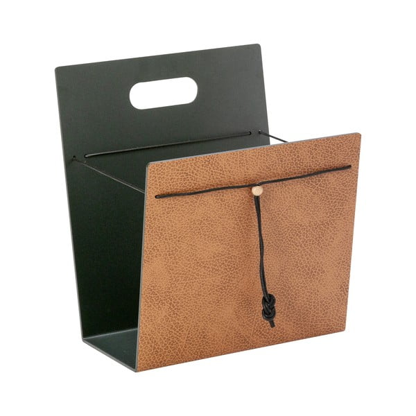 Kovový/z eko kože stojan na časopisy Bull M – LIND DNA