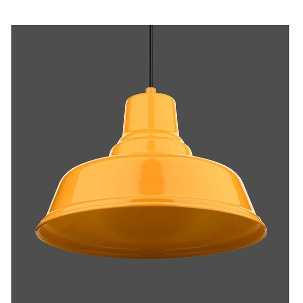 Okrovožlté kovové závesné svietidlo ø 32 cm Pawn – Squid Lighting-image-2