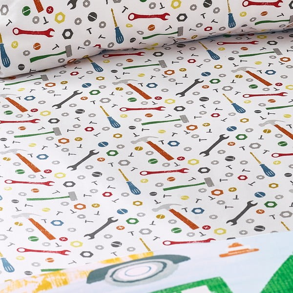 Napínacia detská plachta do postieľky 70x140 cm Digger Dreams – Catherine Lansfield-image-2