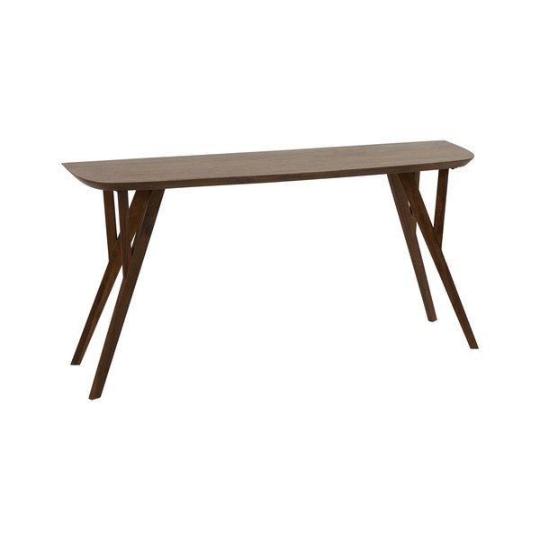 Konzolový stolík z masívu akácie v tmavo prírodnej farbe 44x160 cm Quenza – Light & Living