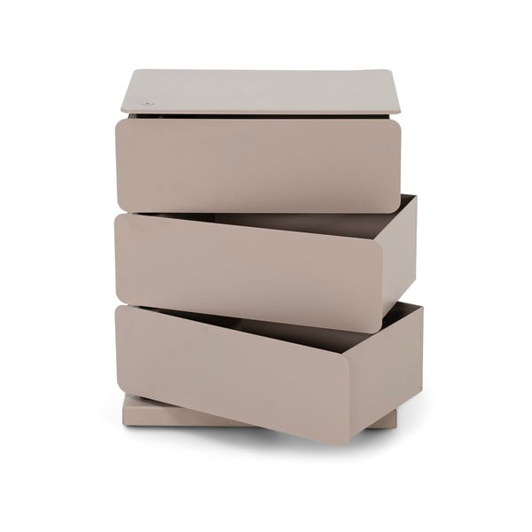 Taupe kovová komoda 37x45x26 cm Joey – Spinder Design-image-3