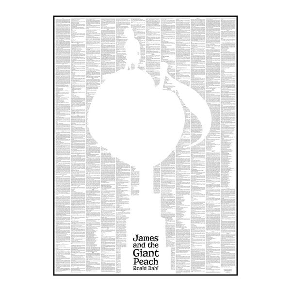 Knižný plagát Jakub a obrovská broskyňa, 50x70 cm