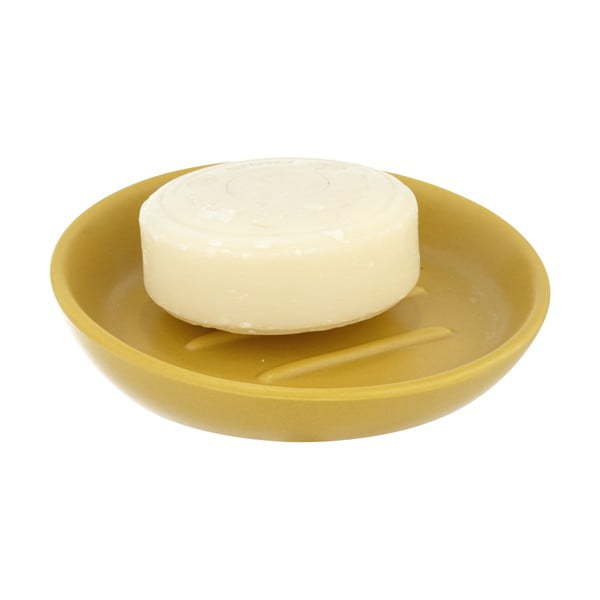 Žltá keramická nádoba na mydlo Badi - Wenko-image-2
