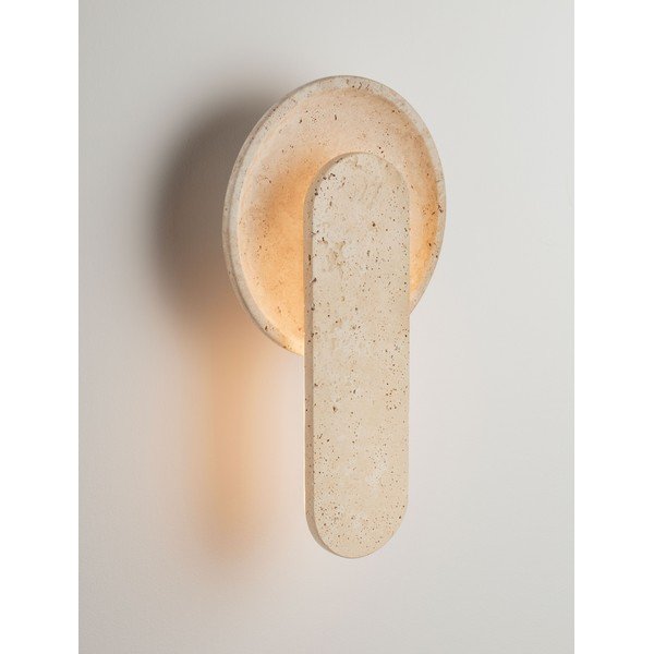 Béžové kamenné LED nástenné svietidlo Mavis – Nova Luce-image-1