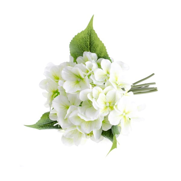 Biely umelý kvet v štýle hortenzie Dakls