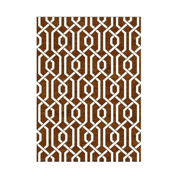 Ručne tkaný koberec Camila Brown, 155x240 cm