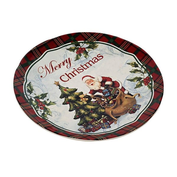Keramický tanier Merry Xmas, 25 cm