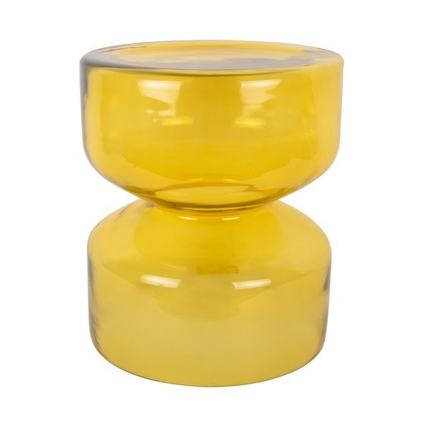 Sklenený okrúhly odkladací stolík ø 35 cm Doble  – Leitmotiv