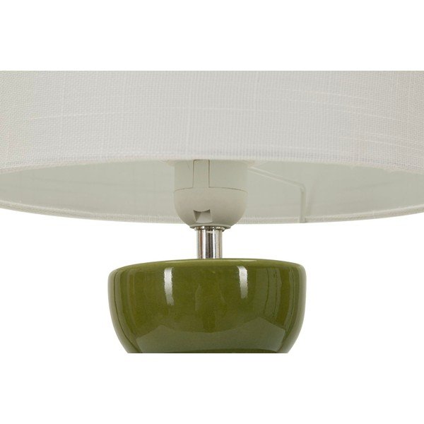 Biela/zelená keramická stolová lampa s textilným tienidlom (výška  46 cm) Torr – Mauro Ferretti-image-4
