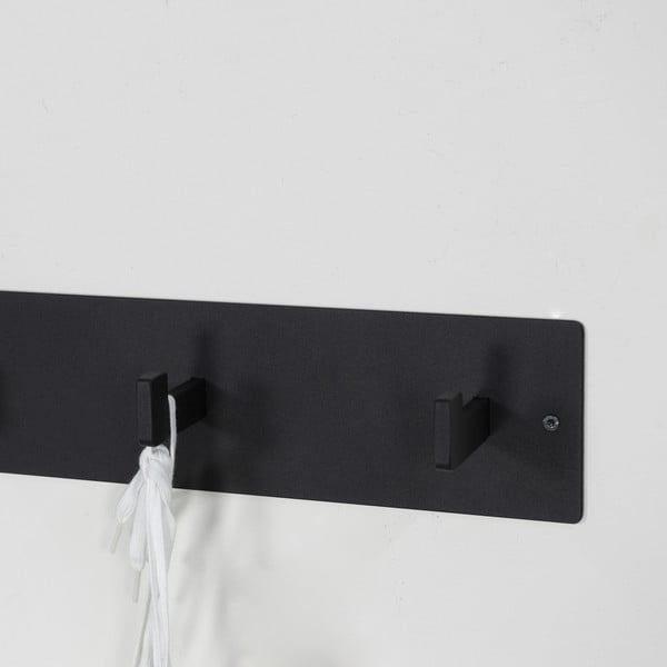 Čierny kovový nástenný vešiak 50 cm Leatherman – Spinder Design-image-3