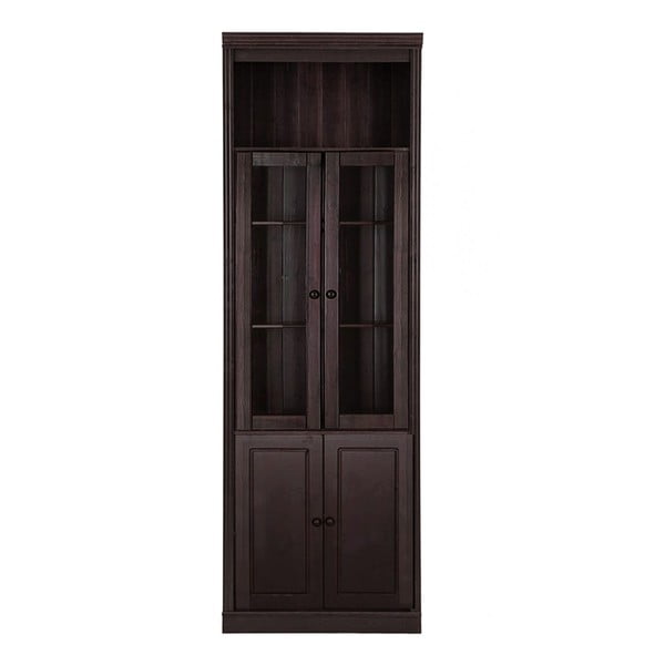 Hnedá vitrína z borovicového dreva 74x223 cm Anita – Støraa