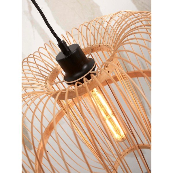 Stojacia lampa s bambusovým tienidlom v prírodnej farbe (výška 150 cm) Hokkaido – Good&amp;Mojo-image-4